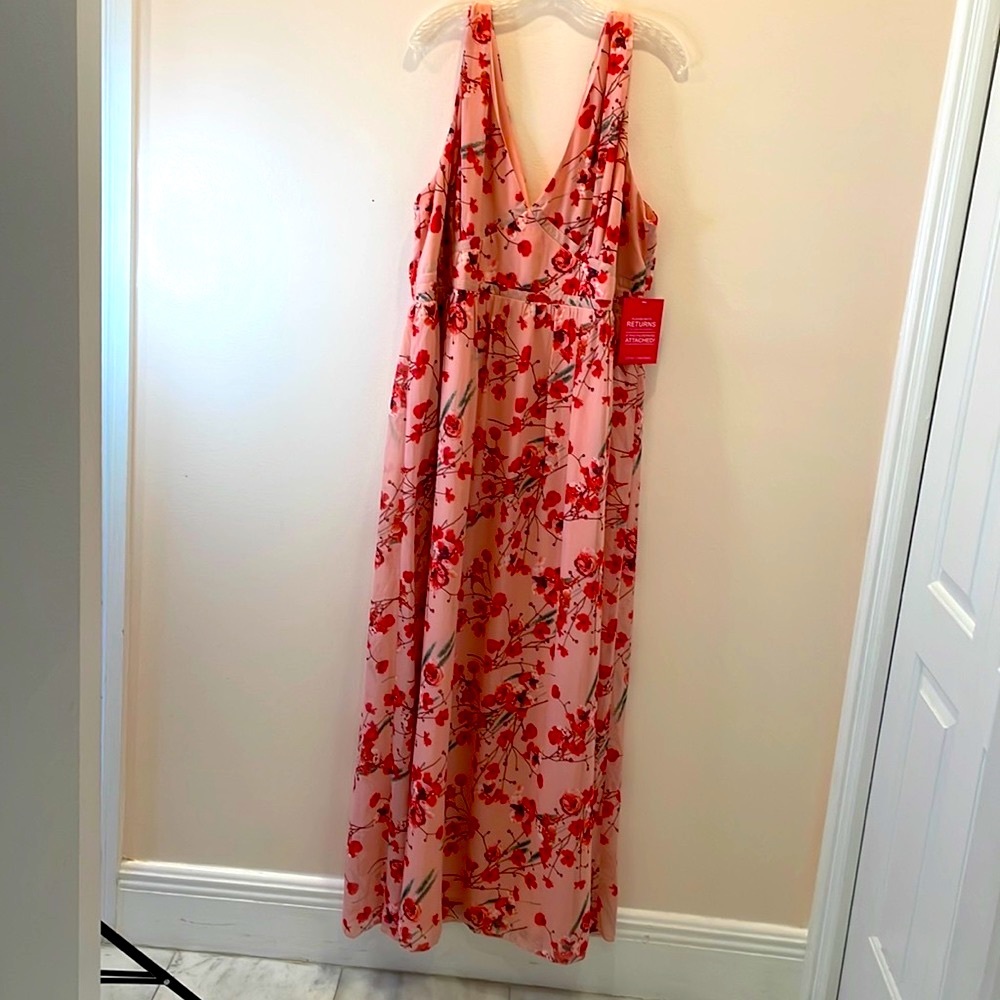 NWT PLUS SIZE 22 LITTLE MISTRESS MAXI DRESS FLORAL SPRING/ SUMMER